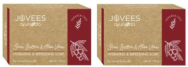 Jovees Herbal Shea butter & Aloe Vera Hydrating & Refreshing Soap 100G (Pack of 2)